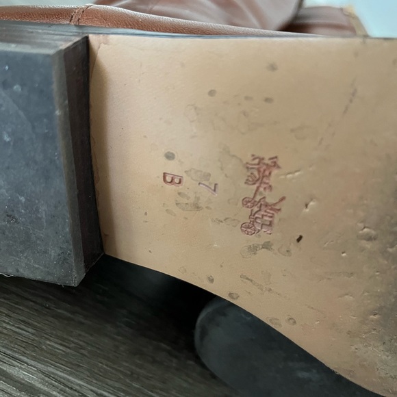 Coach Linette Brown Calf Leather Boots - Picture 10 of 10